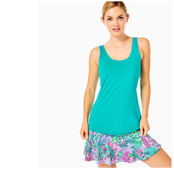 UPF 50 Luxletic Sunray Bra Tank Top Water Lily Green Size Med. - Picture 1 of 5